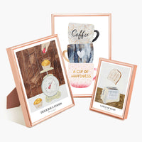 Modern Minimalist Aluminum Alloy Photo Frame for Tabletop or Wall Mounting