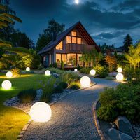 Solar/Electric Moon Ball Garden Light Outdoor Landscape Lamp for Villa Lawn Patio