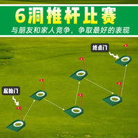 Golf Putting Trainer Practice Aid with Mini Hole Cup