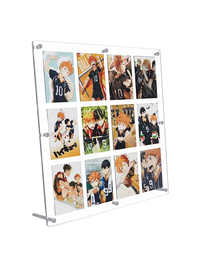 Magnetic Acrylic Photo Frame for Instax Mini Photos and Cards, Double-Sided Display Stand