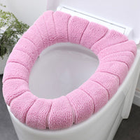 Knitted Toilet Seat Cover Set, 8-Pack, Universal Fit, Thickened Warm Washable Pads for All Seasons