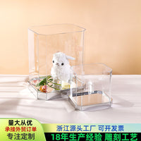 Acrylic Octagonal Display Box with Mirror Base for Collectibles, Toys, and Gifts