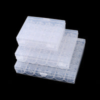 Sewing Machine Bobbin Organizer Box with Bobbins, 36/60 Grids, Clear Plastic Storage Case for Home Electric Sewing