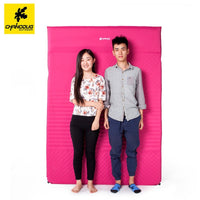 Outdoor Double Inflatable Sleeping Pad, 5cm Thick Self-Inflating Camping Mat, Moisture-Proof Tent Air Mattress for Lunch Break