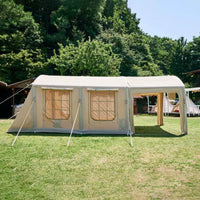 Inflatable Tunnel Tent for 6-8 People, Quick Setup, Rainproof Family Camping Tent