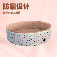 Foldable PVC Pet Swimming Pool for Dogs and Cats, Portable Non-Inflatable Bathing Tub for Indoor/Outdoor Use