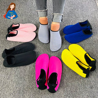 Non-Slip Indoor Floor Socks for Adults & Kids - Soft Sole Yoga & Dance Socks