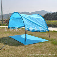 Beach Camping Tent with Integrated Ground Sheet, Outdoor Fishing Sun Shelter for 5-8 People