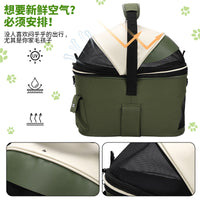Foldable Portable Pet Bicycle Basket for Mountain and Electric Bikes, Rear Seat Carrier