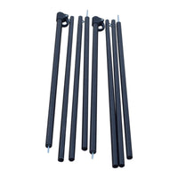 Adjustable Height Telescopic Tent Awning Poles for Outdoor Camping
