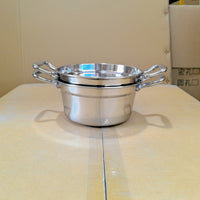 Individual Stainless Steel Shabu-Shabu Hot Pot for Commercial Use, Induction Compatible