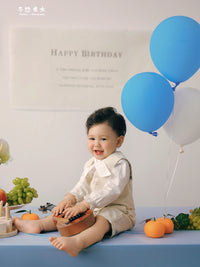 Baby Boy Gentleman Birthday Party Photography Outfit & Decoration Set