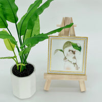 1:12 Dollhouse Miniature Gold Carved Frame Resin Wall Art