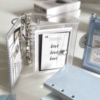 Transparent M5 3-Fold Loose-Leaf Planner with Card Storage