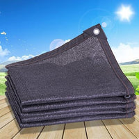Black Sun Shade Net with Grommets for Patio Garden Roof Balcony