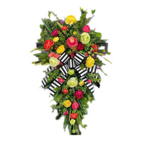 Spring Easter Floral Swag Wreath for Front Door Decor