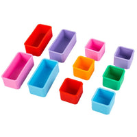 Leakproof Silicone Salad Dressing Container with Lid, Reusable Sauce Box and Baking Cup