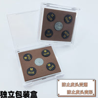 Blue Crown Diamond Billiard Cue Tip Set - 11mm Hardness M/H with Glue and Trimmer