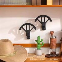 Wall-Mounted Wooden Hat Rack for Cowboy Hats, Baseball Caps, and Sun Hats