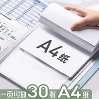 A4 Document Organizer Folder with Clear Pockets for Students and Office