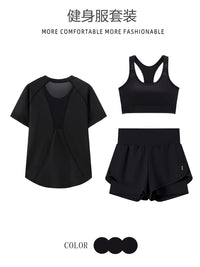 Women's Plus Size Quick Dry Running Workout Set Loose Fit Yoga Activewear