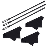 Flute Cleaning Rod and Cloth Set for Wind Instruments