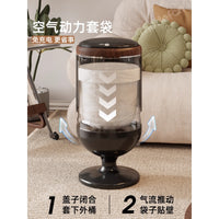 Large Capacity Trash Can with Lid and Wheels for Kitchen, Living Room, Bathroom
