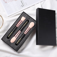 Natural Crystal Handle Makeup Brush Set for Daily Beauty Application