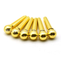 Brass Bridge Pins for Acoustic Guitar - Set of 6 or Single Pin