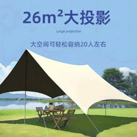 Outdoor Sun Shade Tarp, Portable Camping Canopy for Picnic and Camping