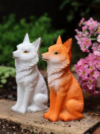 Nine-Tailed Fox Figurine for Garden & Micro Landscape Decor, Succulent Pot Ornament