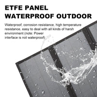 60W Portable Foldable Solar Panel Charger for Outdoor Camping and Mobile Power