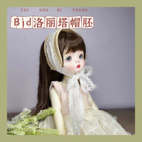 Mini BJD Straw Hat Lolita Narrow Brim Hat Base for DIY Crafts - Multiple Sizes
