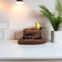 Creative Pastoral Flower Pot Resin Ornament for Desktop and Garden Decor