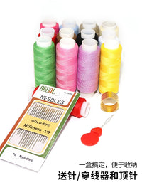 DIY Sewing Repair Kit with Needles and Thread for Home Use