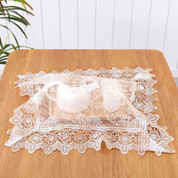 Lace Embroidered Appliance Dust Cover for Rice Cooker, Air Fryer, Nightstand, Tea Table