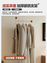 Freestanding Garment Rack with Storage Shelf, Metal Clothes Organizer for Bedroom and Living Room