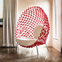Outdoor Balcony Rattan Lounge Chair Single Person Net Red Lazy Bird's Nest Recliner Woven Tea Table for Homestay Hotel Garden Villa