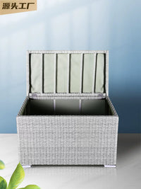 Authentic Rattan Woven Modern Waterproof Sunscreen Balcony Outdoor Household Doorway Large Capacity Garden Courtyard Storage Cabinet