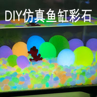 DIY Luminous Flat Stones for Garden & Fish Tank Decoration, Glow-in-the-Dark Stacking Toy Blocks
