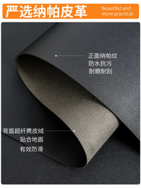 Round Leather Office Chair Mat, Waterproof Non-Slip Hardwood Floor Protector for Swivel Chairs