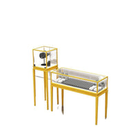 Jewelry Display Cabinet with Dustproof Glass for Home or Museum