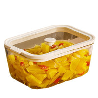 Glass Kimchi Fermentation Jar with Press Lid - Food Grade High Borosilicate Refrigerator Storage Container