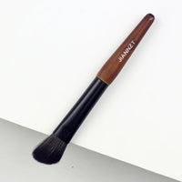 Jans Mini Portable Makeup Brush Set - Wool Blending, Eyeshadow, Nose Contour, Concealer Brushes for Travel