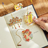 Chinese Style Metal Bookmark Gift Set - Scholar's Success Series