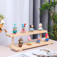 Solid Wood Tiered Display Stand for Jewelry, Cards, and Collectibles