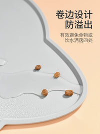 Pet Feeding Mat for Cats and Dogs, Large Silicone Waterproof Non-Slip Food Mat