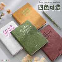 A6 DuPont Paper Wrinkled Leatherette Notebook with Gold Stamping