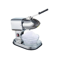 Automatic Commercial Ice Shaver Machine Stainless Steel Double Blade Ice Crusher for Milk Tea Shop