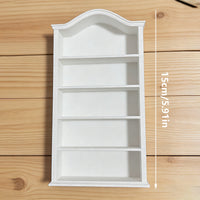 Miniature Dollhouse Bookshelf Figurine Ornament for Living Room Desktop Decor